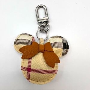 NEW Monogram Mouse Keychain Bag Charm
